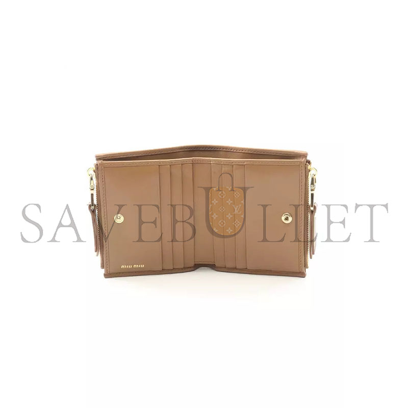 M1v M1v matelassÉ nappa leather small wallet 5ml024 (11.5*8.5cm)